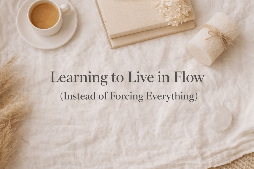 Learning to Live in Flow (Instead of Forcing&nbsp;Everything)